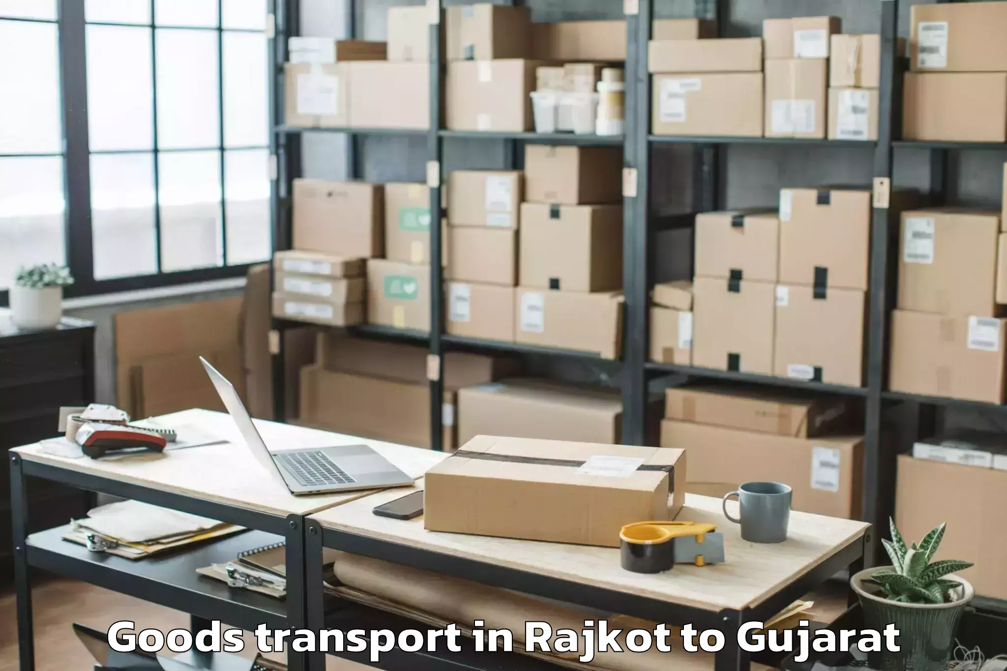 Reliable Rajkot to Anand Agricultural University Goods Transport